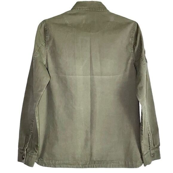 Love Tree Military Style Shirt Jacket with Patches in Olive Green Women’s S - Picture 7 of 10